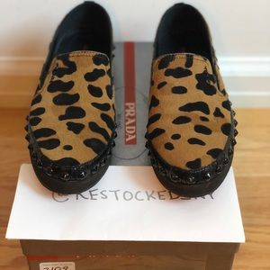 Prada Linea Rosa Calf Hair Sneakers sz 37